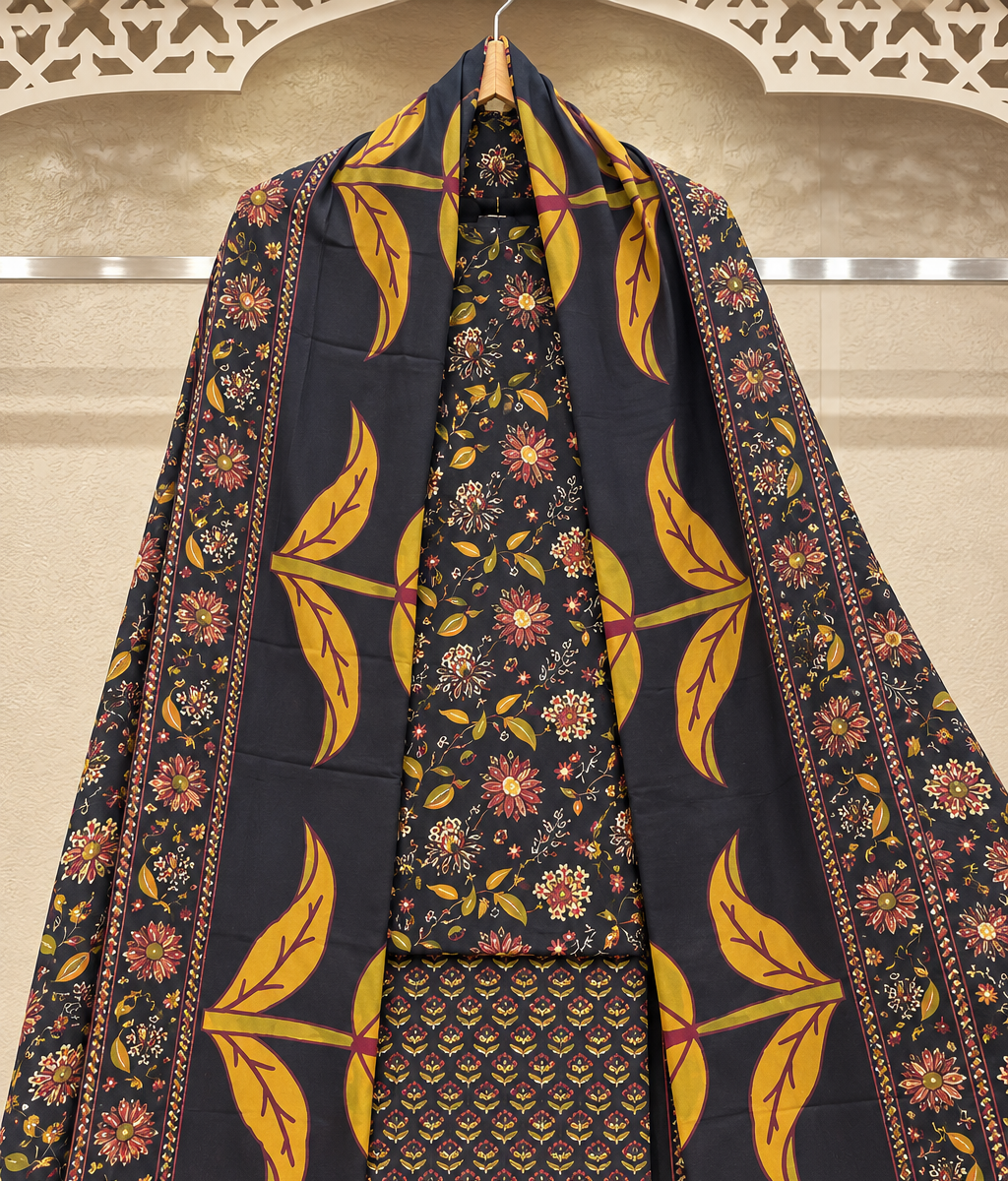 Emerald Green Velvet Embroidered Suit